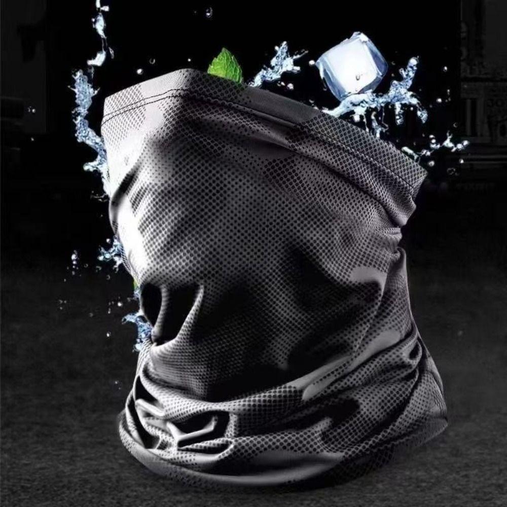 Breathable Men's Sunscreen Sleeves Camouflage Fishing Sleeves Fashion Neck Gaiter Sports