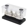 300A Power Distribution Block Bus Bar 4 X 3/8 48V DC Busbar Box with Transparent Cover