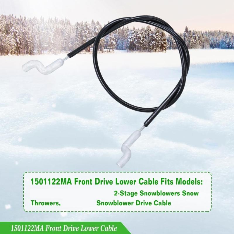 Lower Drive Cable Set Grass Mower Replacement Cable Created For Snow Throwers And Snow Blowers 12 Inch Length