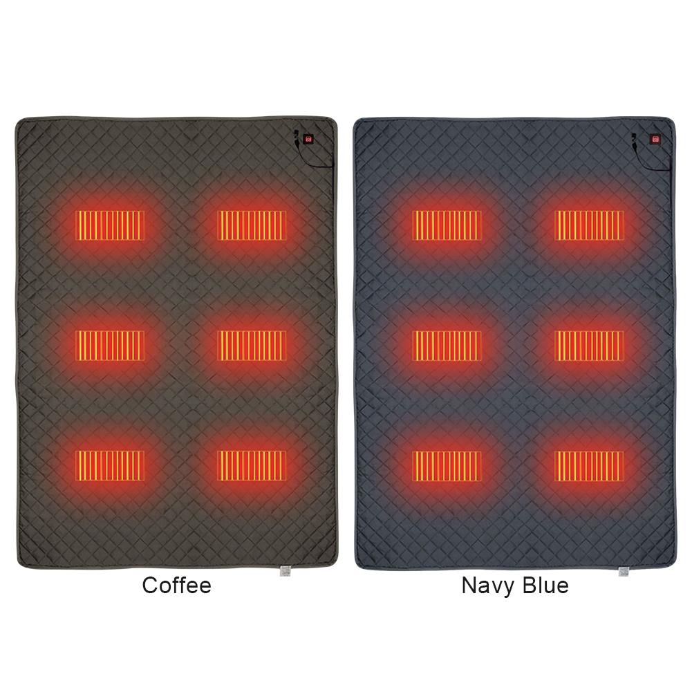 USB Electric Heating Pad Electric Blanket Outdoor Camping Heated Mat Sleeping Thermal Pad Winter Foot Warmer Pad 180x150cm