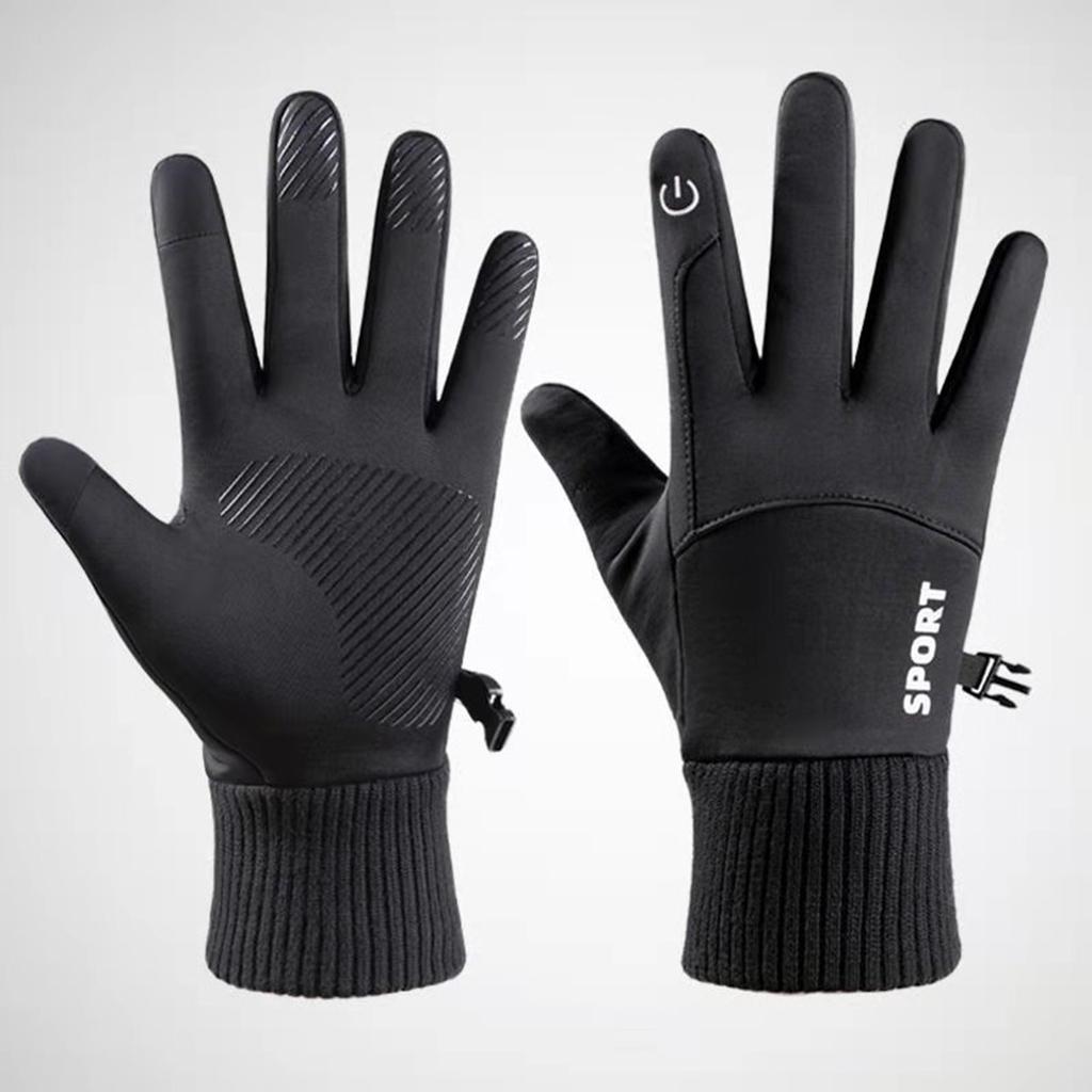 Winter Gloves For Men Women Children Glove Outdoor Windproof Gloves Thicken Warm  Unisex Full Finger Gloves