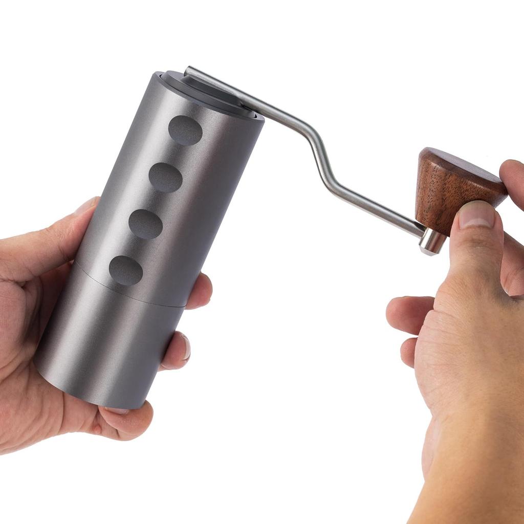 MoMansion Ручной помол кофе Ручной кофе Регулируемый нержавеющая сталь Равномерный Легко чистить Мельница, Кофемолка, Грубость, Ступка, Наружная, Полировка,