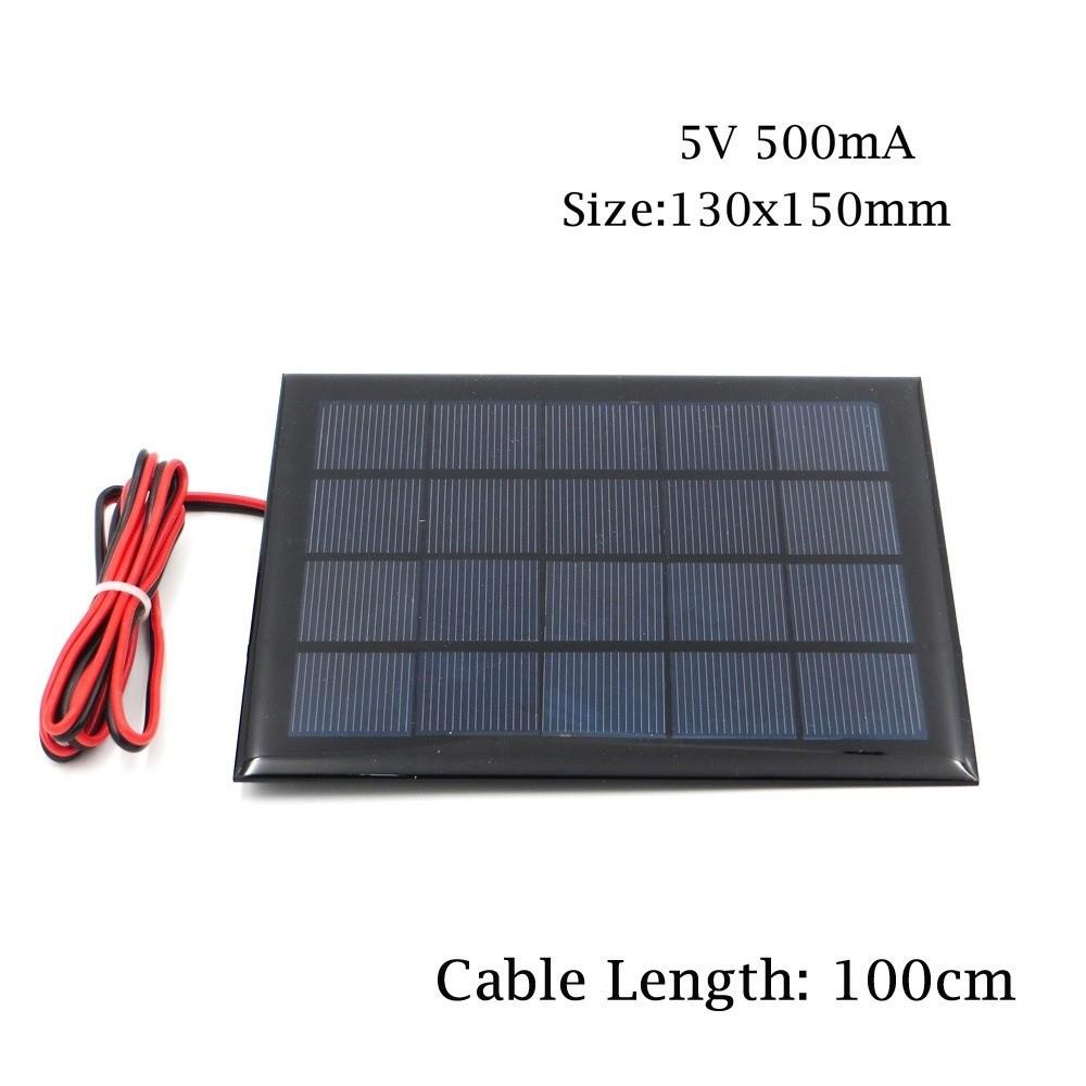 2pcs DC 5V 500mA Solar Panel Cell Module Mini Solar Panel Charger Solar Lawn Lights