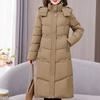 Elegant Winter Jackets Woman Long Parkas Hooded Loose Thick Warm Long Sleeve Overcoats Lady Jackets