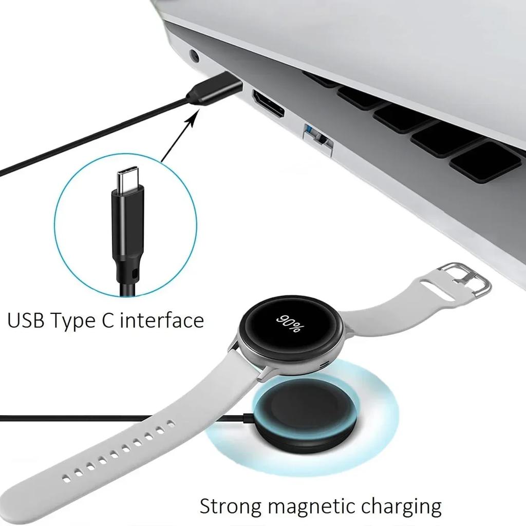 USB C Зарядное устройство для Samsung Galaxy Watch 2 в 1 Type C USB A Кабель 3,94 подходит для Galaxy Watch6/5/4 Watch 5 Pro Galaxy S23 Ultra