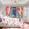 2PCS- Autumn Maple Leaf - Printed Curtain - Polyester - Suitable for Bedroom, Living Room, Study (customizable)