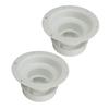 2PCS RV Plumbing Vent Caps Prevent Leaks Camper Roof Sewer Vent Cover Caps for Trailer 1 to 2‑3 8 Inch Pipes White