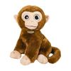Simulated Little Monkey Doll Plush Toy Golden Monkey Big-Eyed Monkey Doll Children'S Soothing Rag Doll Birthday Gift