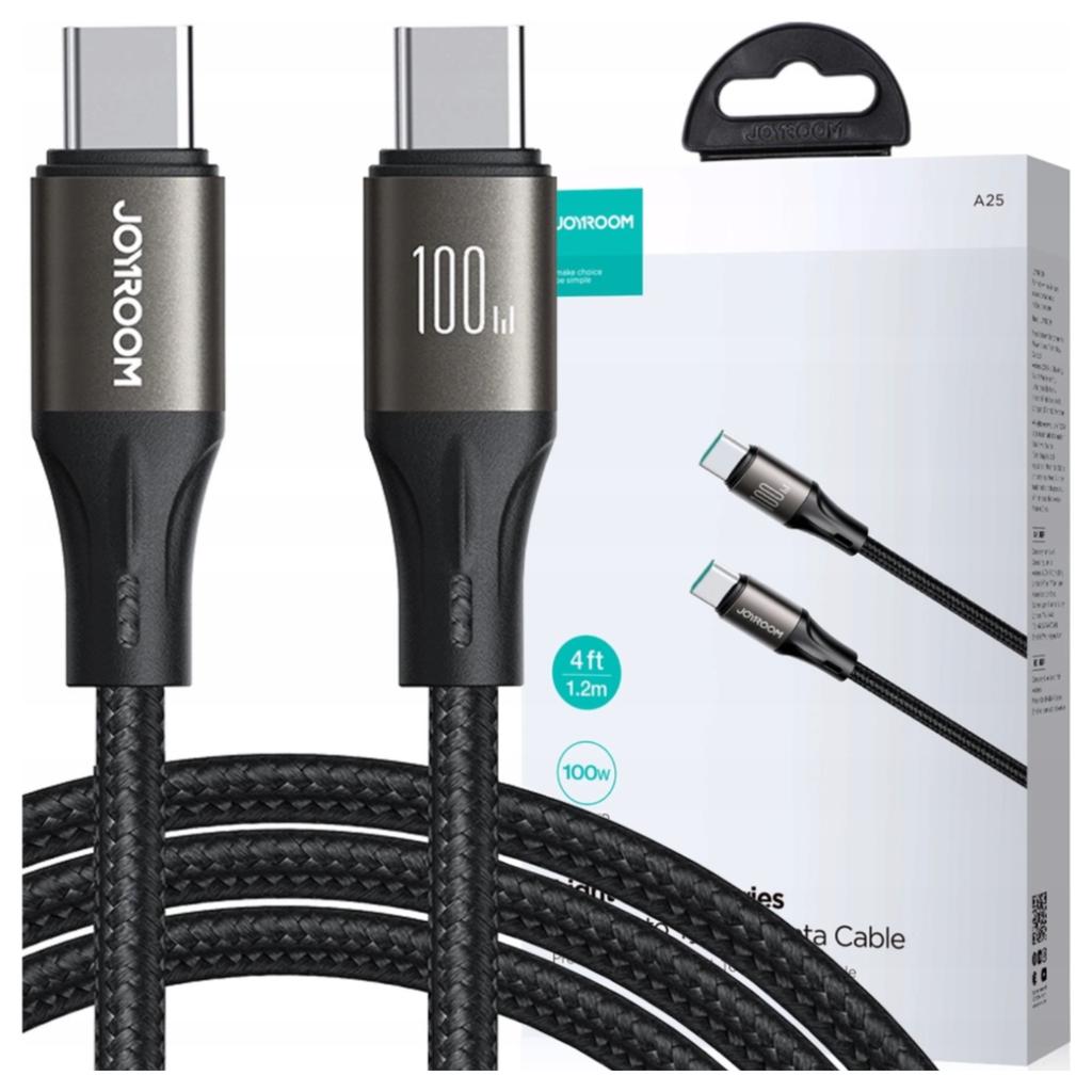 Cable Joyroom Light-Speed Usb-C To Usb-C Sa25-Cc5 , 100W , 1.2M (Black)