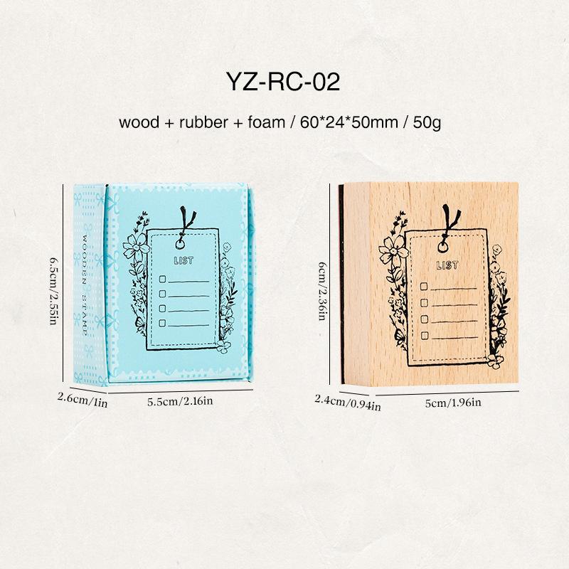 Винтажный Список План Рамка Пейзаж Деревянная Печать Креативный DIY Материал для Junk Journal Коллаж Студенческие Принадлежности Канцелярские Товары