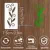 R6FF Precisions Cut Stencil Template Multipurpose For Wall Art Fabric Painting And Craft Design with Reusing PET Materials