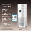 Midea R8 Безтуманный увлажнитель и очиститель воздуха с китайской вилкой (адаптер в комплекте)