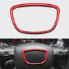 For Au-di A4 B6 B7 B8 A6 C6 A5 Q7 Q5 A3 A4L A8L A6L Car Steering Wheel Cover Center Logo Frame Stickers Interior Car Accessories