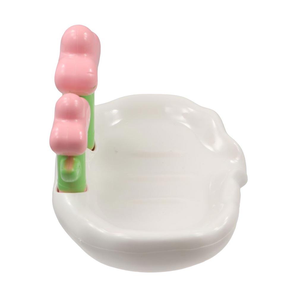 Cute Drain Soap Tray Plastic Soap Box Self Draining Soap Holder Bathroom
