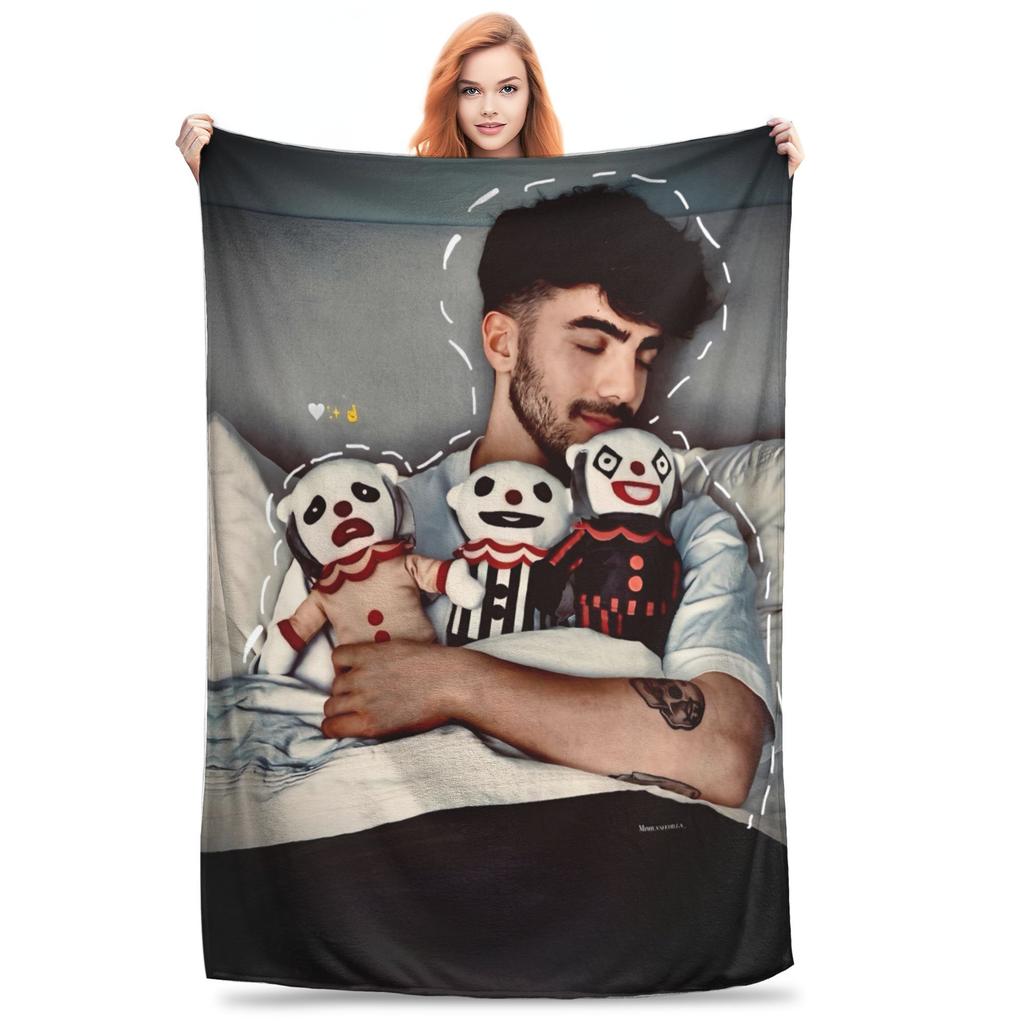 Internet Celebrity Fede V-Vigevani Flannel Blanket Winter Soft Throw Blanket for Children Home Decor Fluffy Bedspread Bed Cover