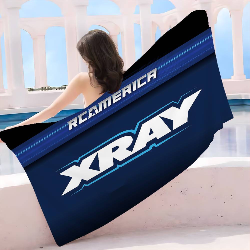 X-XRAY Racing-CarS Микрофибровое одеяло Быстросохнущие пляжные полотенца Большой размер Печать Супервпитывающее Полотенце-одеяло для бассейна