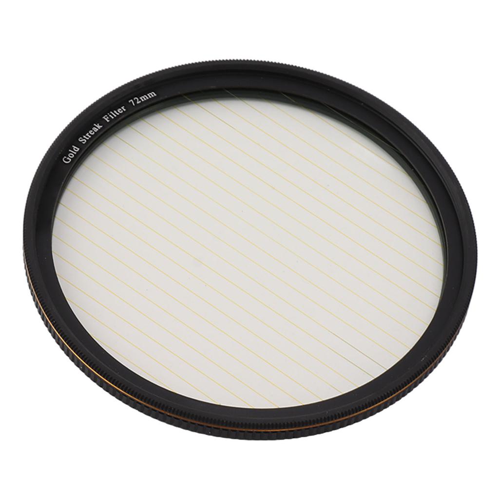 Gold Streak Filter Light Flare Effect Filter Optical Glass Camera Lens Filter with Case for