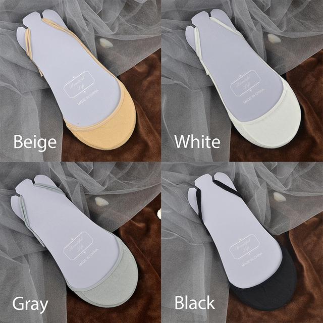 FINETOO 4 пары/компл. женские нескользящие невидимые носки, летние однотонные хлопковые носки-лодочки с низким вырезом, женские дышащие носки-тапочки