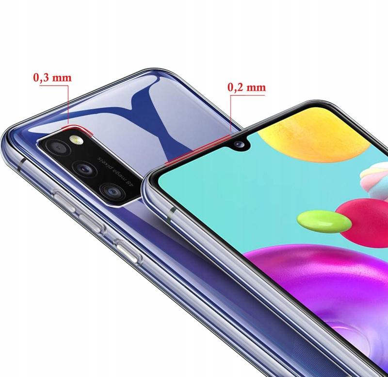 SLIM case for Samsung Galaxy A41 CASE BACK COVER CLEAR+GLASS