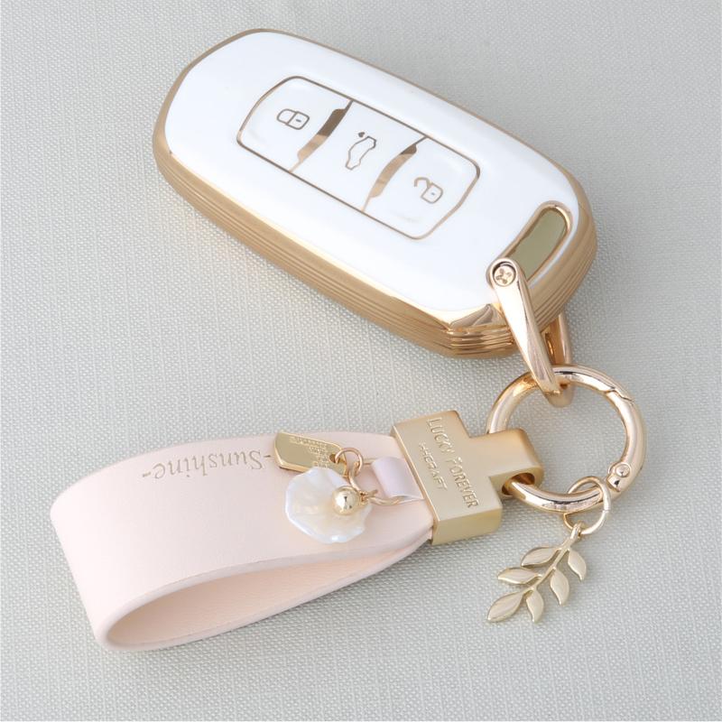 Чехол-держатель для умного брелока автомобиля из ТПУ Подходит для Geely Okavango Coolray Atlas Monjaro Tugella Emgrand Gt S Proton X50 X70