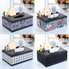 Rectangular Tissue Box Tissue Box PU Leather Box Multifunction Tissue Box 2-in-1 Tissue Holder Tissue Holder