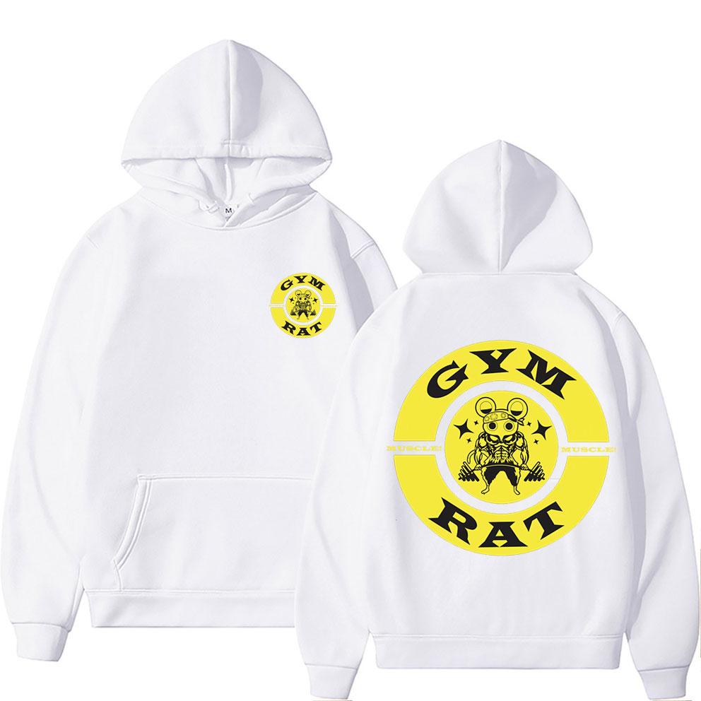 Японское аниме Demon Slayer Uzui Tengen Толстовка с принтом Забавный ниндзя Мускулистый тренажерный зал Толстовки с крысами Унисекс Негабаритный флисовый хлопковый свитшот