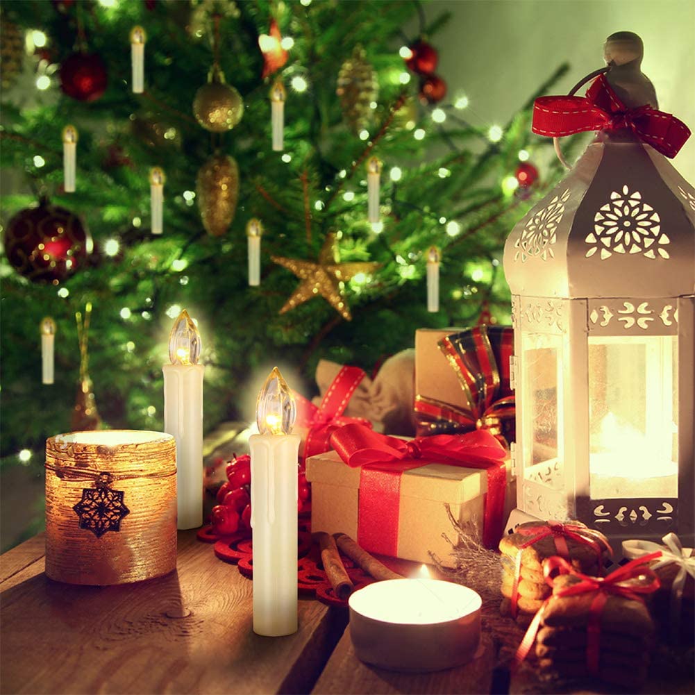 12pcs Remote Control LED Candles Wireless  Christmas Candles LED Flickering Flame