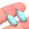 Natural Republic Larimar Gemstone Handmade 925 Solid Silver Earring 1.50" l3S23
