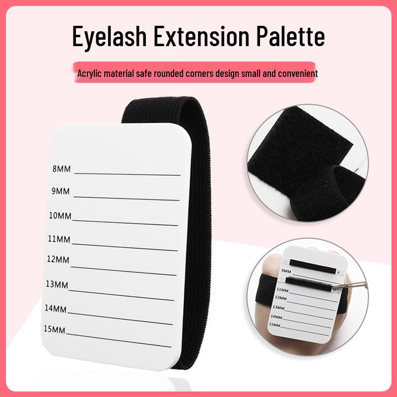 Acrylic Eyelash Extension Hand Rest with Strap for Displaying and Planting False Eyelashes
