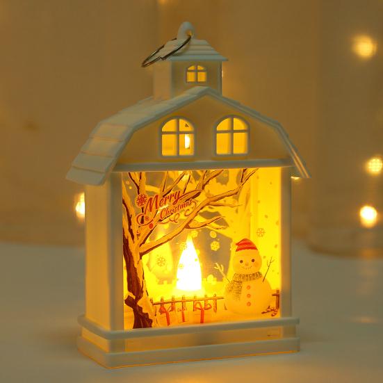 Yousheng Christmas House Wind Light Нежный светодиодный ночник Снеговик Санта-Клаус Лось Элемент Создает атмосферу Окружающее освещение Подвесные украшения на окна