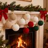 Christmas Tree Ornaments Boho Crochet Home Decor 12 Pieces Yarn Holiday Tree Ornaments For Party Garland Wreath Living Room