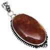 Pendant Bird Eye Jasper Gemstone Mother'Day Silver Jewelry 2.25"