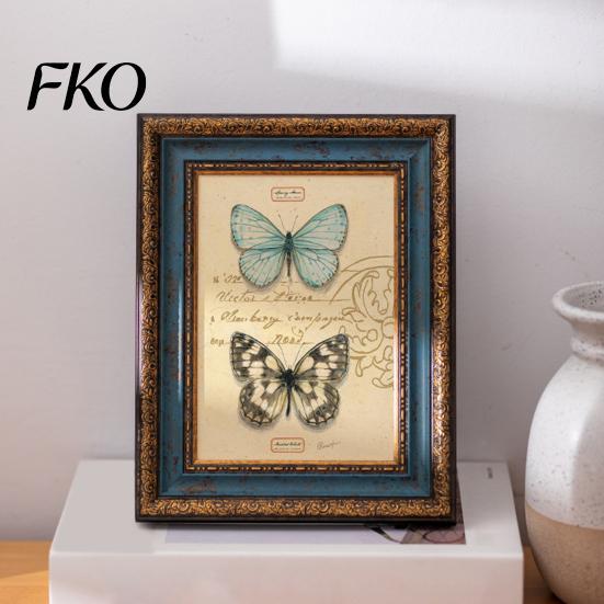 Picture Display Frame 5/6/7/8/10-inch A4 Vintage Photo with Acrylic Front, Holder Style for Tabletop, Family Decoration Home