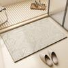 Diatom Printing Bathroom Thickening Mat Bath Non-slip Carpets In Wash Basin Bathtub Side Floor Rug Shower Room Doormat Memory Foam 3D Pad