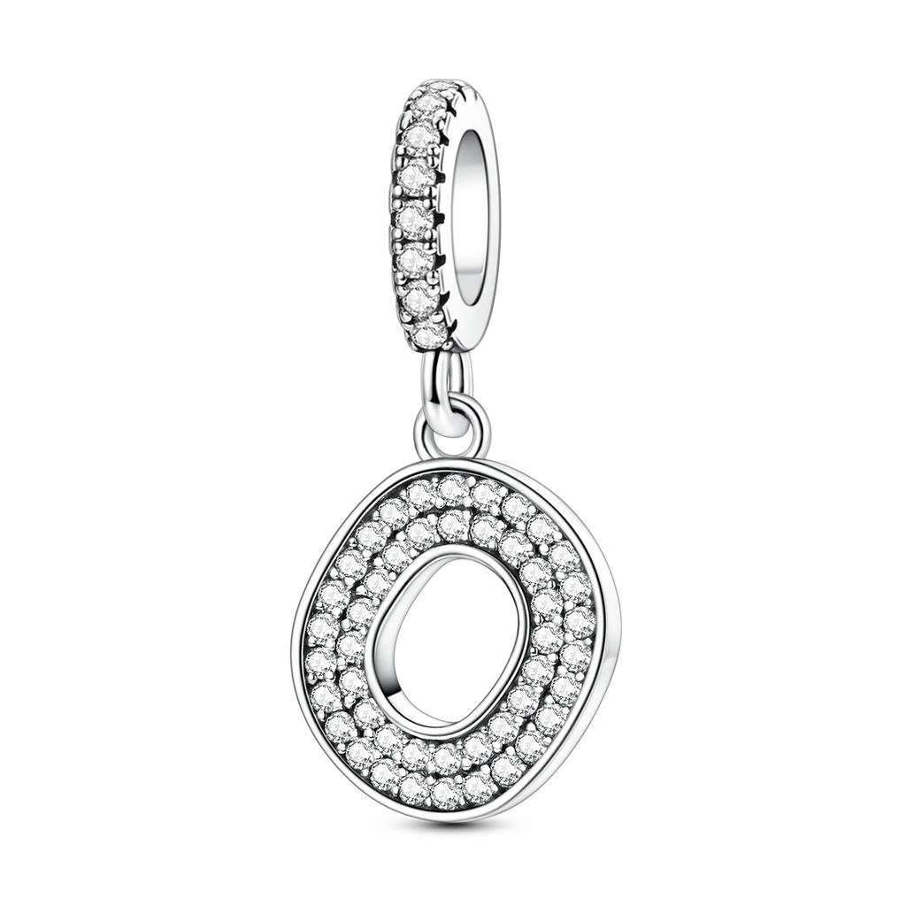 Медный Подвесной Шарм 26 Букв A-Z Подвеска-Заклинание Циркон Подходит для Браслета Сделай Сам Женские Украшения