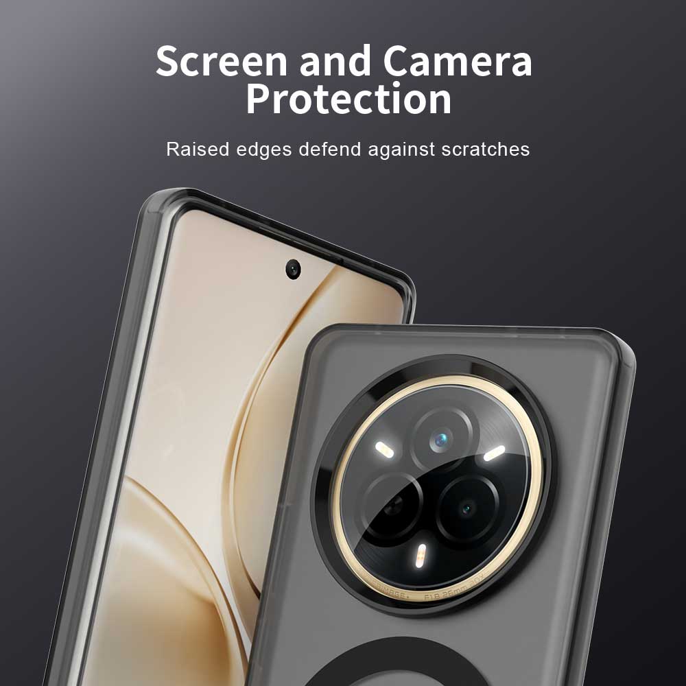 Магнитный беспроводной чехол для зарядки для Realme 14 Pro 5G 13 Pro+ Plus Обложка Конфетные цвета Прозрачная задняя крышка Coque