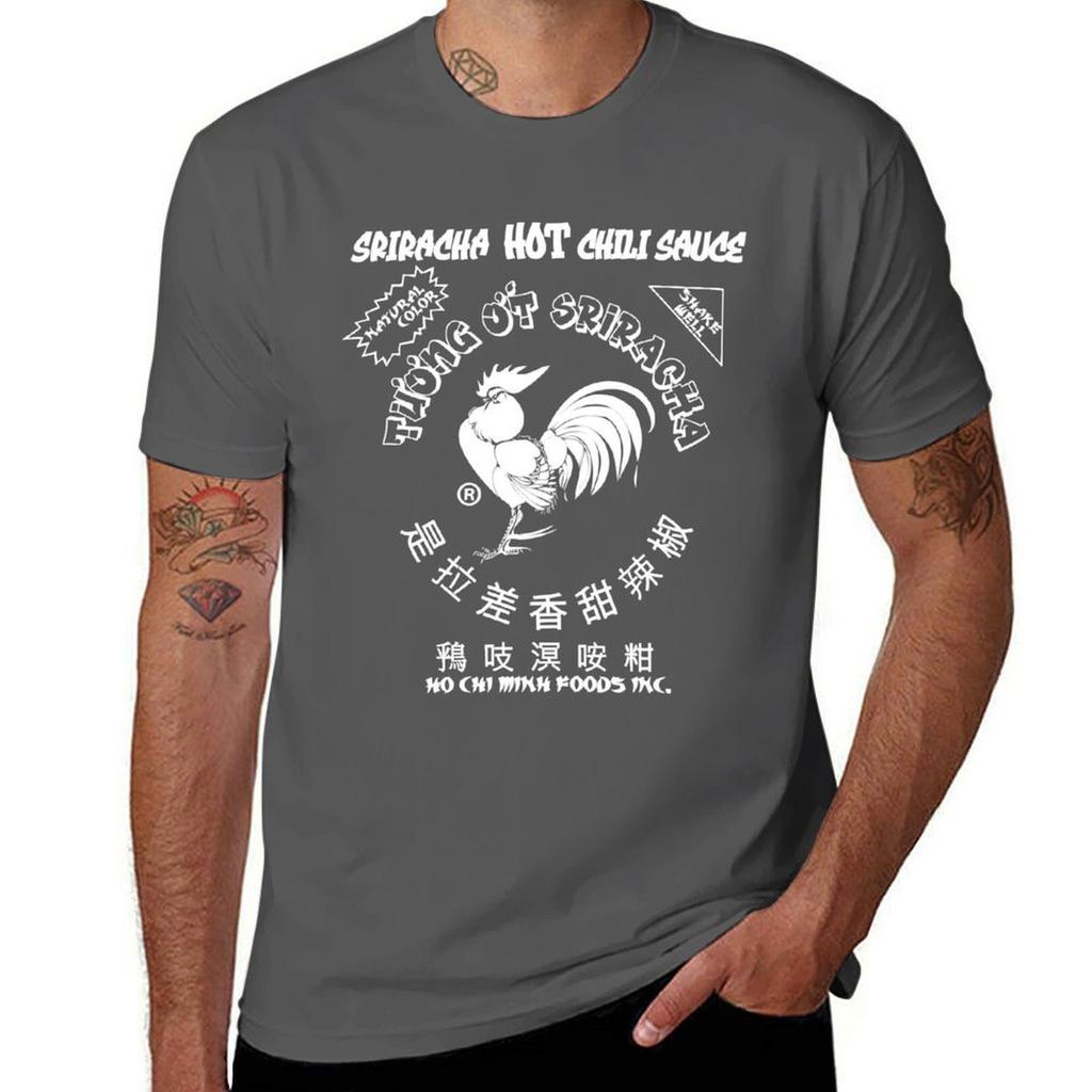 Sriracha Spicy Rooster Hot Chili Sauce Tshirt Casual Everyday Wear Tshirt