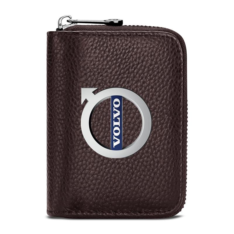 Driver License Holder Card Bag Driving ID Passport Card Wallet Sticker For Volvo 240 C70 S40 S50 S60 S70 S80 S90 V40 V50 V60 V90 XC40 XC60 XC90