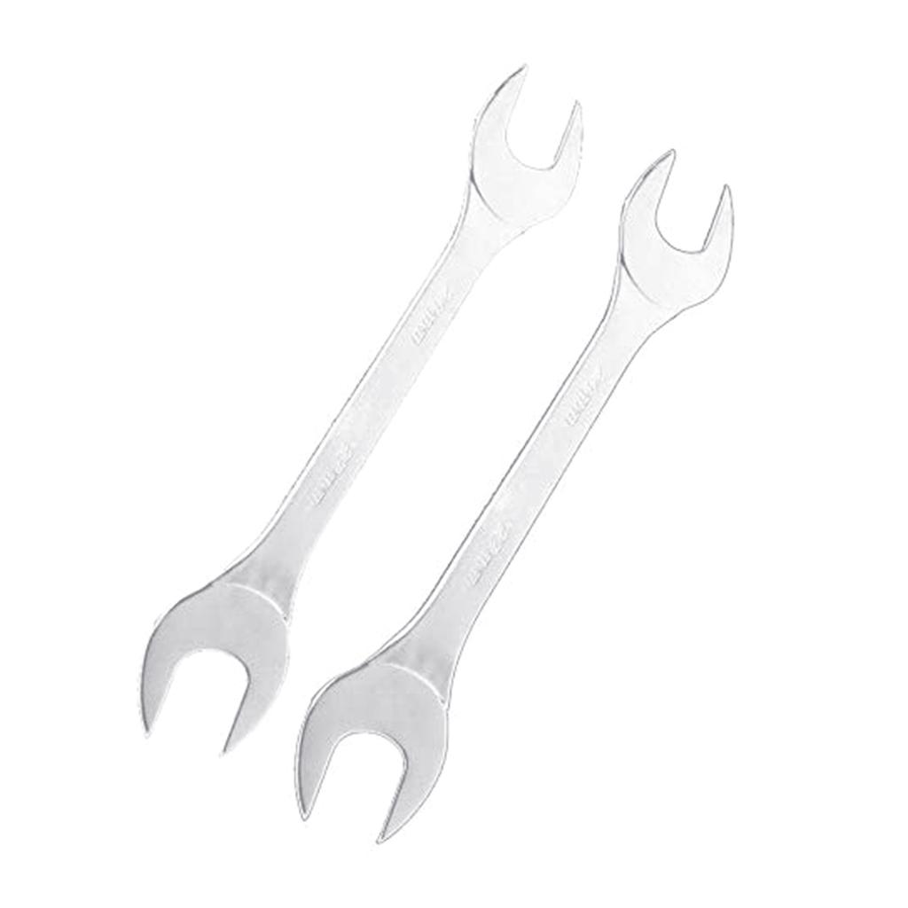 2Pcs Double End Spanner Tool Ultra Thin Spanner Open Ended Flat Spanner Metric Wrench for Under Limited Space Conditions
