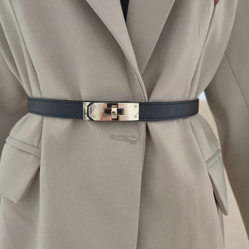 Женский ремень из натуральной кожи: Модный японский и корейский стиль для джинсов и рубашек