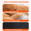 Winter Pet Bed Flower Shaped Plush Dog Bed with Anti-slip Bottom Fluffy Pet Bed with Removable Washable Cover for Small Dogs Cats