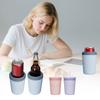 Quick Freeze Straw Cup with Ice Tray Blue Purple Pink Cold Drink Cup  Summer