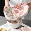 6-inch European Style Underglaze Ceramic Bowl for Salad, Soup, Rice, or Instant Noodles - Free Shipping