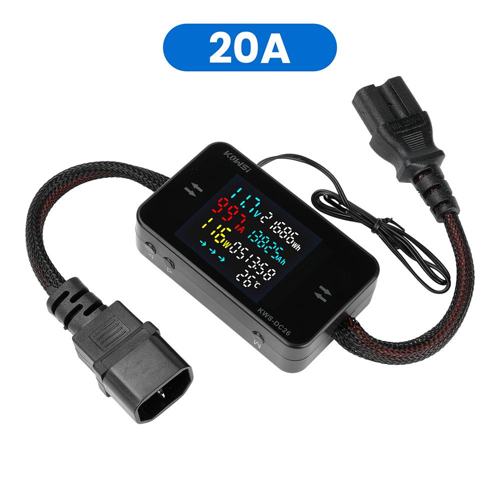 KWS-DC16 Multi-Function Battery Charge Tester DC 8-81V 11A/11A/11A/11A LCD Bidirectional Measurement Voltage Current Power Meter