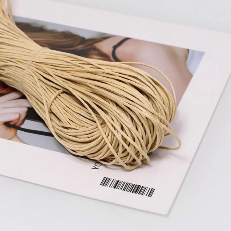 Текстура колотого льда Разноцветные ПУ ремешки Круглый шнур из искусственной кожи Плетеная веревка для рукоделия Изготовление ожерелий и браслетов 45 м 2 мм