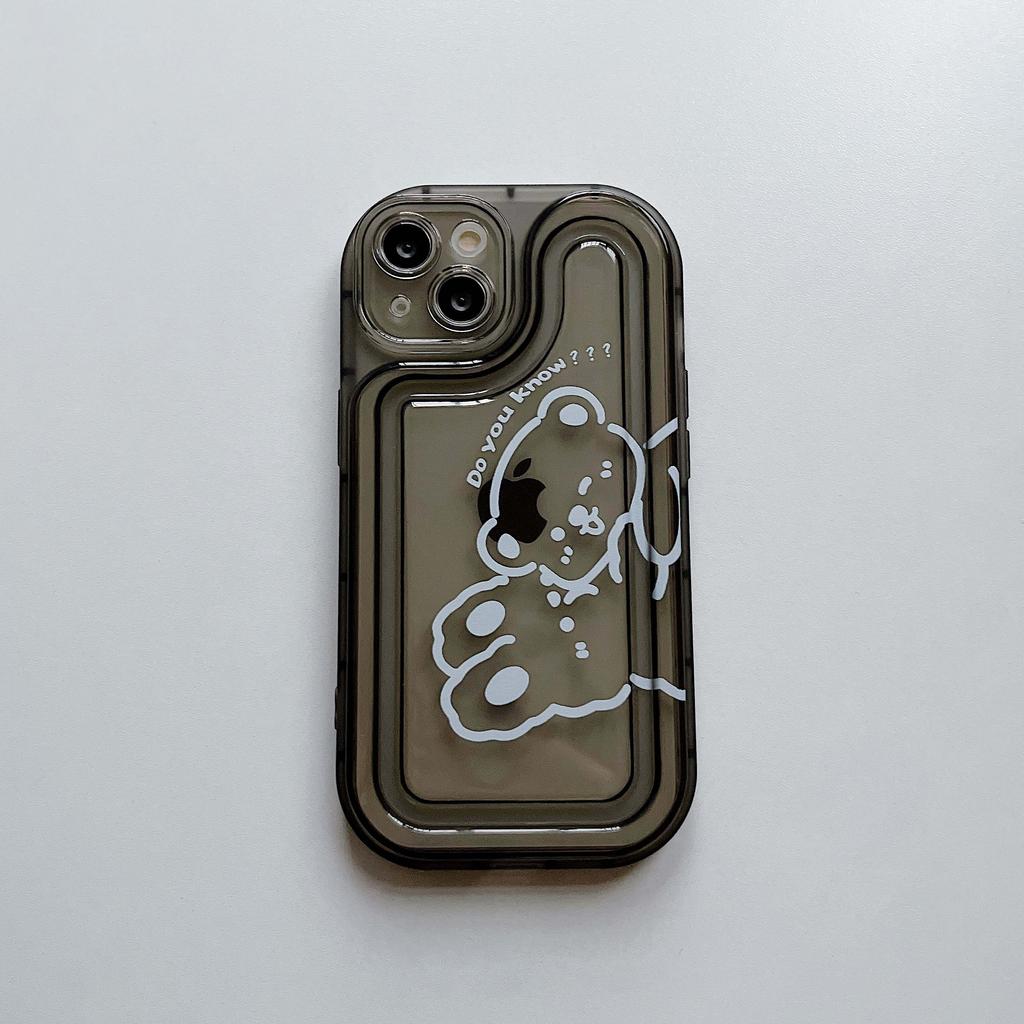 Классический чехол для телефона с милым медведем, мягкий силиконовый мультяшный кролик, пара, противоударный чехол для Iphone 14 13 Pro Max 12 11 Promax