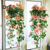 8-футовая искусственная гирлянда из роз, цветок, лист, виноградная лоза, домашний декор для свадьбы, сада, вечеринки