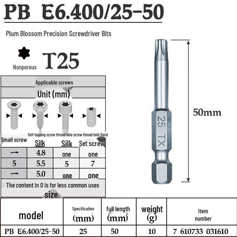 PB SWISSTOOLS Torx Screwdriver Bit