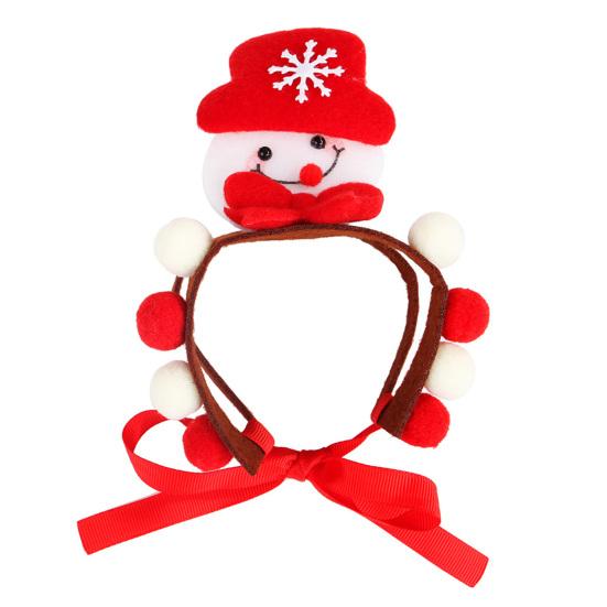 Dogs Cats Christmas Patterns Headband Photography Props Pet Headwear Accessory