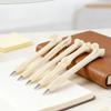 5-10 шт. Креативные шариковые ручки в виде костей, черные чернила, новинка, ручки в виде скелета, для Хэллоуина, школы, офиса и художественных принадлежностей